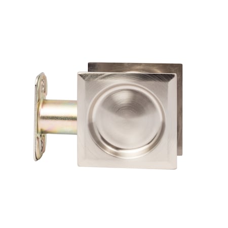Sure-Loc Hardware Sure-Loc Hardware Square Pocket Door Pull, Passage Satin Nickel DP711 15